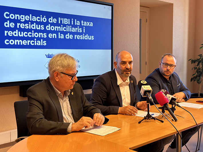 Proposta de modificació de les ordenances fiscals per al 2025: Congelació de l’IBI i la taxa de residus domiciliaris i reduccions en la de residus comercials