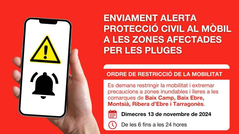 Restriccions de mobilitat per activació del Pla INUNCAT